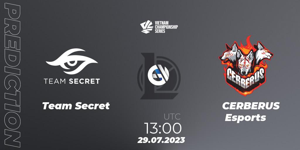 Pronóstico Team Secret - CERBERUS Esports. 29.07.2023 at 13:00, LoL, VCS Dusk 2023