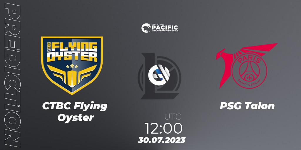 Pronóstico CTBC Flying Oyster - PSG Talon. 30.07.2023 at 12:20, LoL, PACIFIC Championship series Group Stage