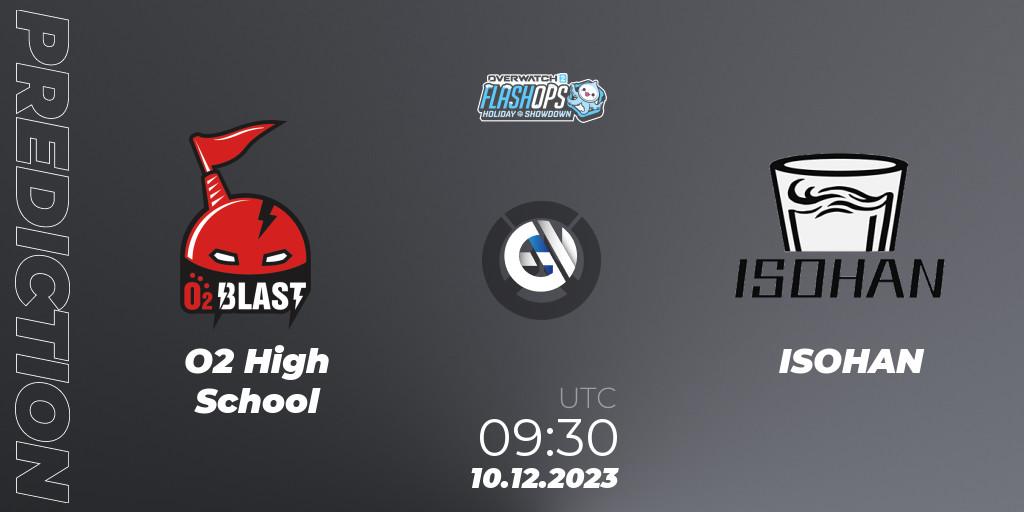 Pronóstico O2 High School - ISOHAN. 10.12.2023 at 09:30, Overwatch, Flash Ops Holiday Showdown - APAC Finals