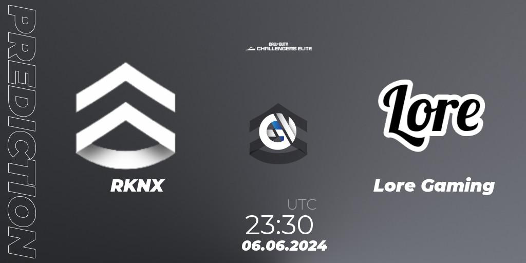 Pronóstico RKNX - Lore Gaming. 06.06.2024 at 22:30, Call of Duty, Call of Duty Challengers 2024 - Elite 3: NA