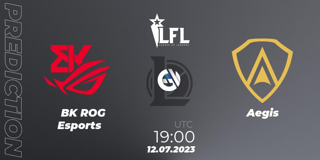 Pronóstico BK ROG Esports - Aegis. 12.07.2023 at 19:00, LoL, LFL Summer 2023 - Group Stage