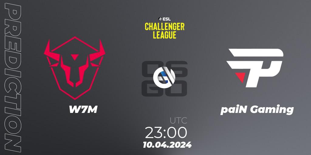 Pronóstico W7M - paiN Gaming. 06.05.2024 at 19:00, Counter-Strike (CS2), ESL Challenger League Season 47: South America