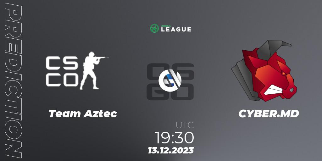 Pronóstico Team Aztec - CYBER.MD. 13.12.2023 at 19:30, Counter-Strike (CS2), ESEA Season 47: Open Division - Europe