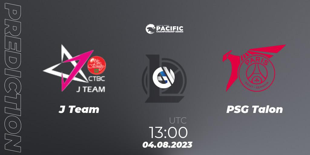Pronóstico J Team - PSG Talon. 05.08.2023 at 13:45, LoL, PACIFIC Championship series Group Stage