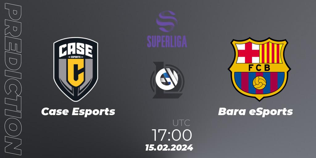 Pronóstico Case Esports - Barça eSports. 15.02.2024 at 17:00, LoL, Superliga Spring 2024 - Group Stage