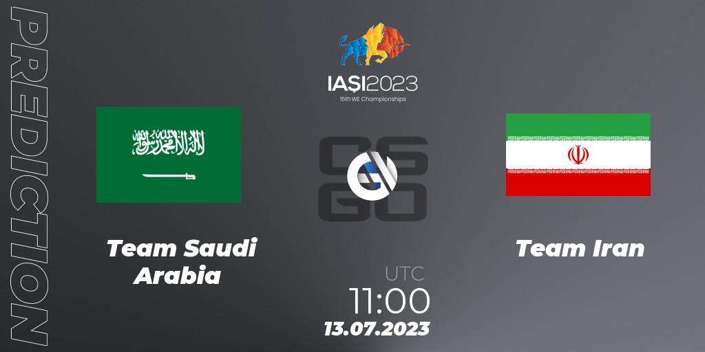 Pronóstico Team Saudi Arabia - Team Iran. 13.07.2023 at 11:00, Counter-Strike (CS2), IESF Asian Championship 2023