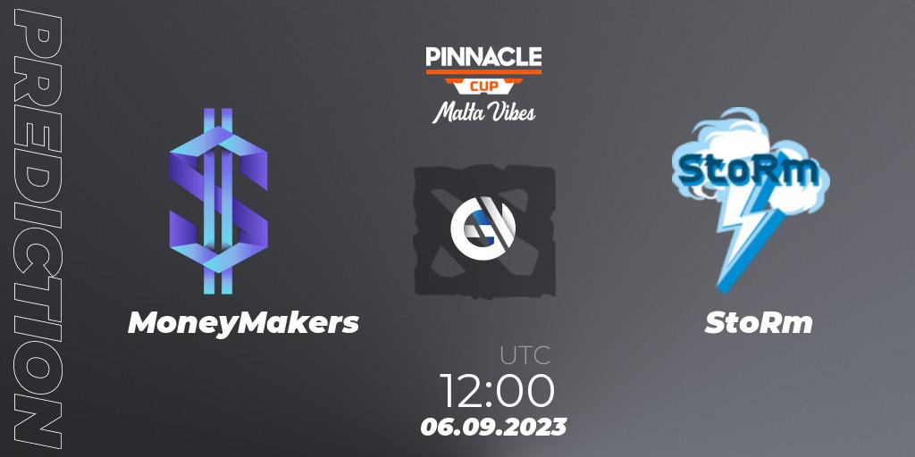 Pronóstico MoneyMakers - StoRm. 06.09.2023 at 12:00, Dota 2, Pinnacle Cup: Malta Vibes #3