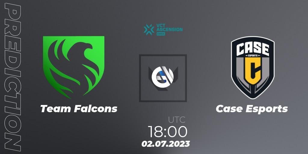 Pronóstico Team Falcons - Case Esports. 02.07.2023 at 18:30, VALORANT, VALORANT Challengers Ascension 2023: EMEA - Group Stage