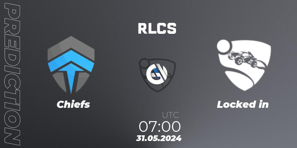 Pronóstico Chiefs - Locked in. 31.05.2024 at 07:00, Rocket League, RLCS 2024 - Major 2: OCE Open Qualifier 6