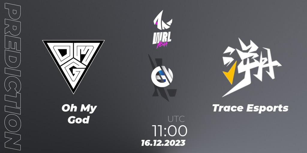 Pronóstico Oh My God - Trace Esports. 16.12.2023 at 11:00, Wild Rift, WRL Asia 2023 - Season 2 - Regular Season