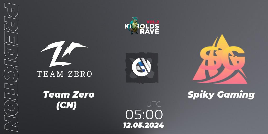 Pronóstico Team Zero (CN) - Spiky Gaming. 12.05.2024 at 05:00, Dota 2, Cringe Station Kobolds Rave 2
