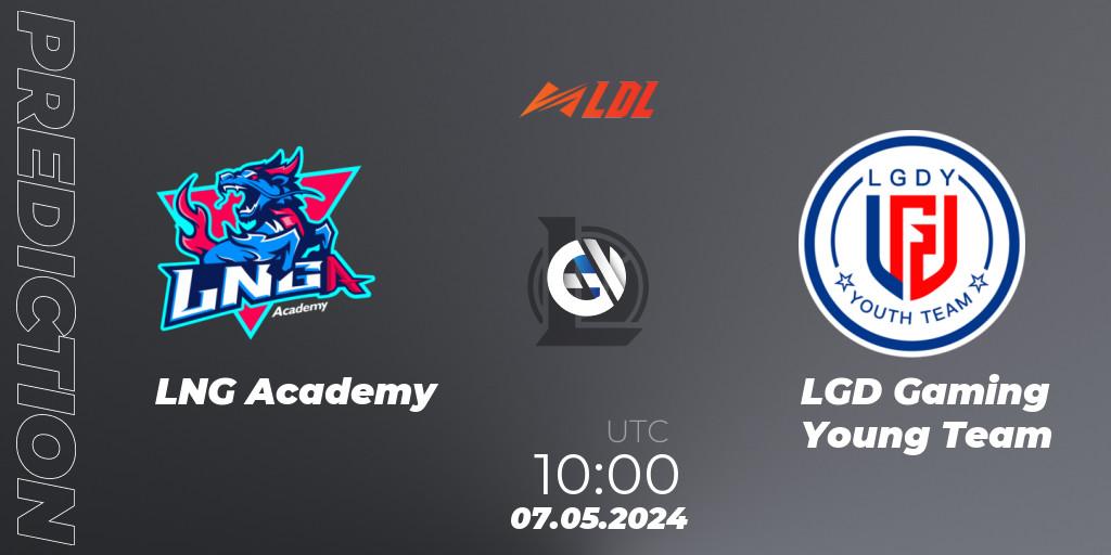 Pronóstico LNG Academy - LGD Gaming Young Team. 07.05.2024 at 10:00, LoL, LDL 2024 - Stage 2