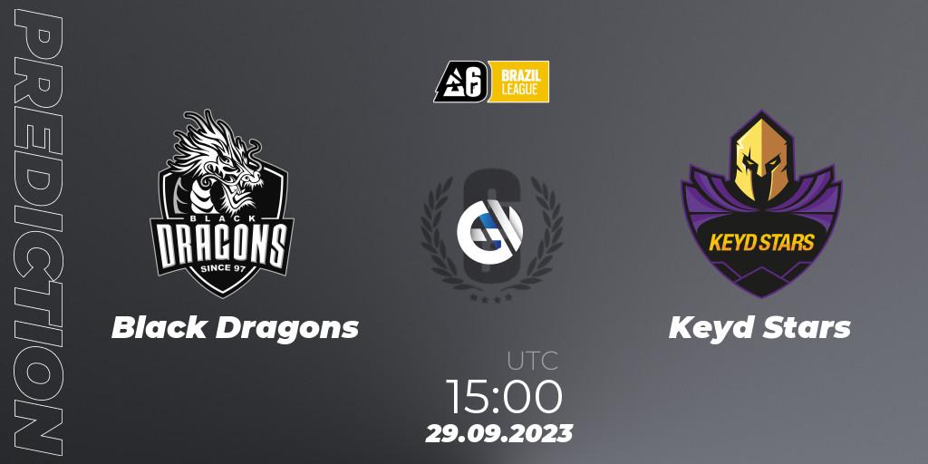 Pronóstico Black Dragons - Keyd Stars. 29.09.2023 at 15:00, Rainbow Six, Brazil League 2023 - Stage 2