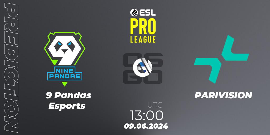 Pronóstico 9 Pandas Esports - PARIVISION. 09.06.2024 at 13:00, Counter-Strike (CS2), ESL Pro League Season 20: European Conference
