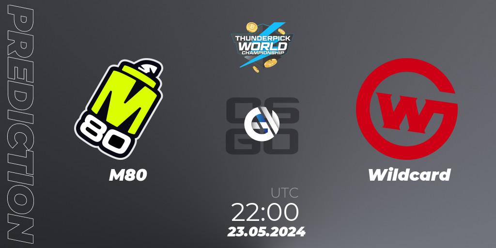 Pronóstico M80 - Wildcard. 23.05.2024 at 22:00, Counter-Strike (CS2), Thunderpick World Championship 2024: North American Series #1