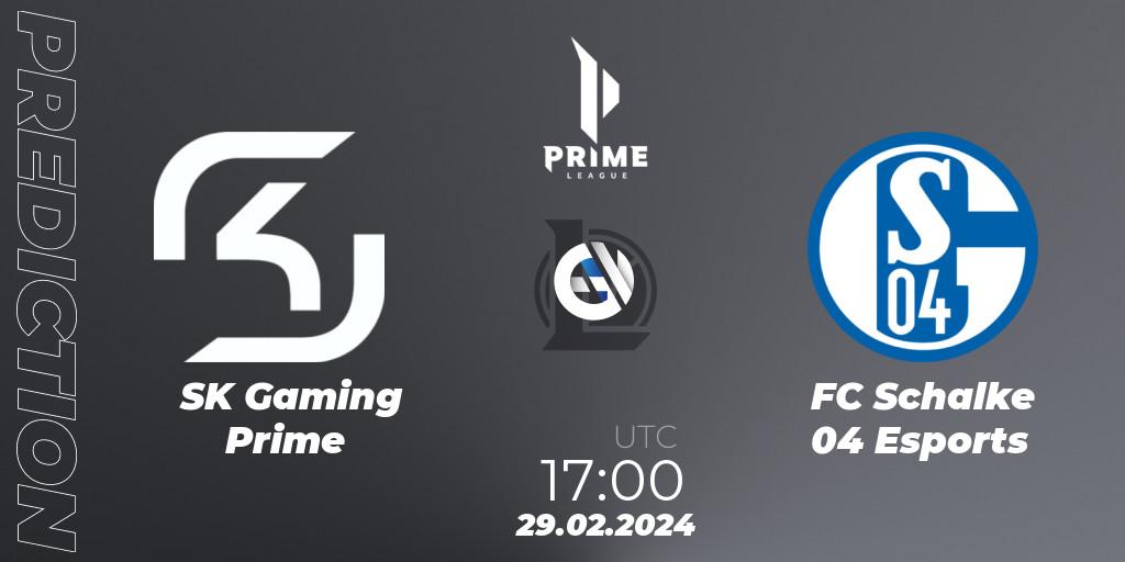 Pronóstico SK Gaming Prime - FC Schalke 04 Esports. 29.02.24, LoL, Prime League Spring 2024 - Group Stage