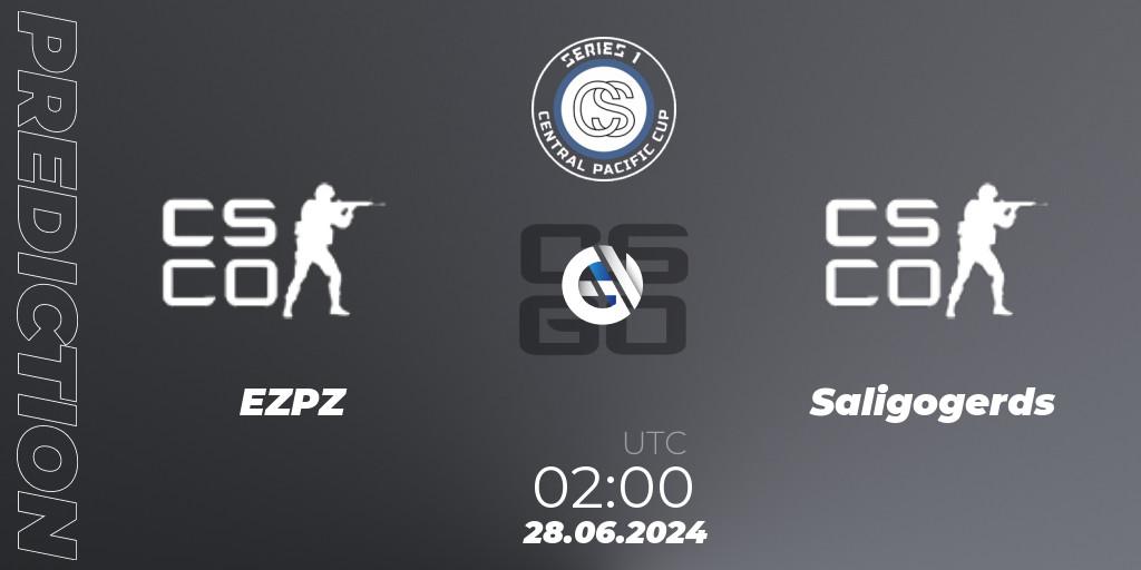 Pronóstico EZPZ - Saligogerds. 28.06.2024 at 02:00, Counter-Strike (CS2), Central Pacific Cup: Series 1