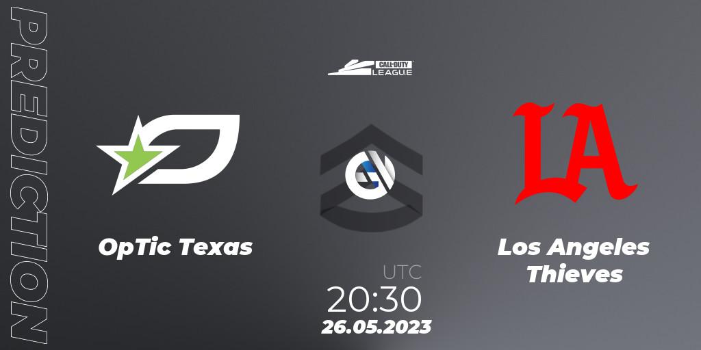 Pronóstico OpTic Texas - Los Angeles Thieves. 26.05.2023 at 20:30, Call of Duty, Call of Duty League 2023: Stage 5 Major