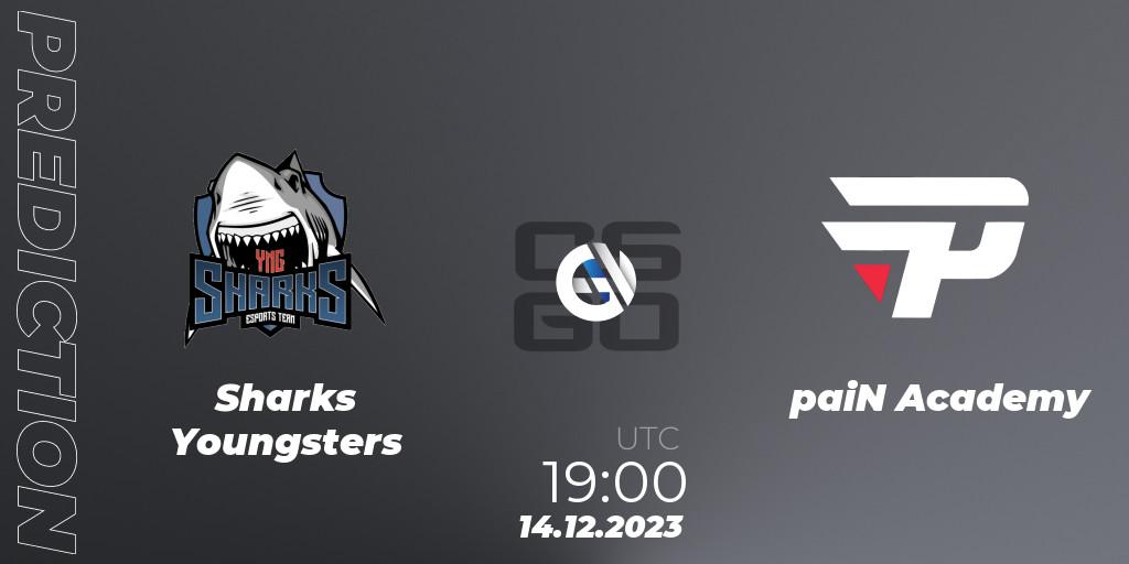 Pronóstico Sharks Youngsters - paiN Academy. 14.12.2023 at 19:00, Counter-Strike (CS2), Gamers Club Liga Série A: December 2023