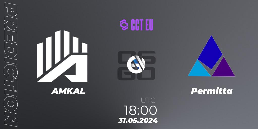 Pronóstico AMKAL - Permitta. 31.05.2024 at 18:30, Counter-Strike (CS2), CCT Season 2 Europe Series 4