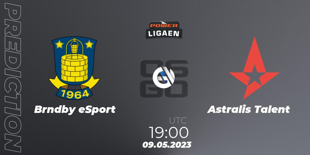 Pronóstico Brøndby eSport - Astralis Talent. 09.05.2023 at 19:00, Counter-Strike (CS2), Dust2.dk Ligaen Season 23