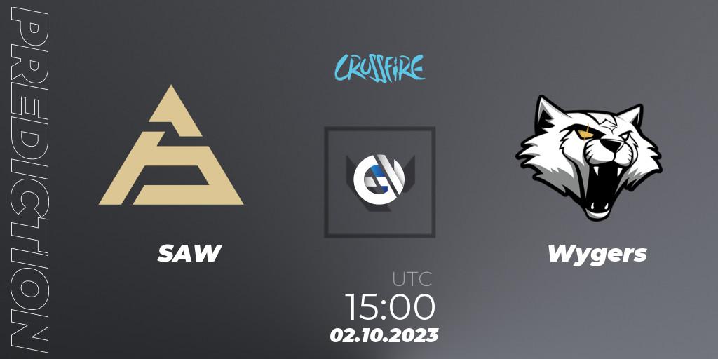 Pronóstico SAW - Wygers. 02.10.23, VALORANT, LVP - Crossfire Cup 2023: Contenders #1