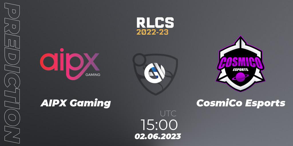 Pronóstico AIPX Gaming - CosmiCo Esports. 09.06.23, Rocket League, RLCS 2022-23 - Spring: Sub-Saharan Africa Regional 3 - Spring Invitational