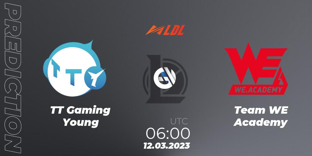 Pronóstico TT Gaming Young - Team WE Academy. 12.03.2023 at 06:00, LoL, LDL 2023 - Regular Season