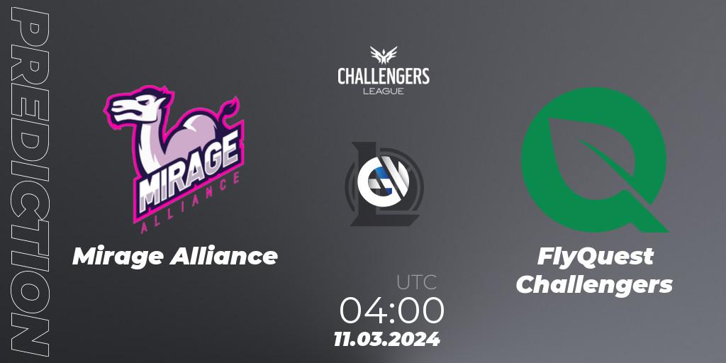 Pronóstico Mirage Alliance - FlyQuest Challengers. 11.03.24, LoL, NACL 2024 Spring - Group Stage