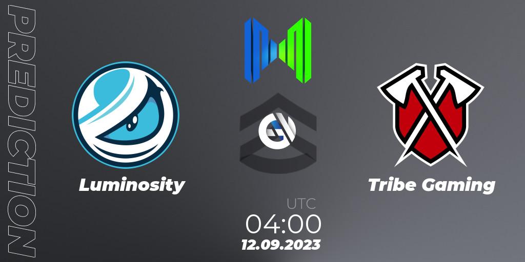 Pronóstico Luminosity - Tribe Gaming. 12.09.2023 at 04:00, Call of Duty, Mobile Mayhem 2023 Summer: North America