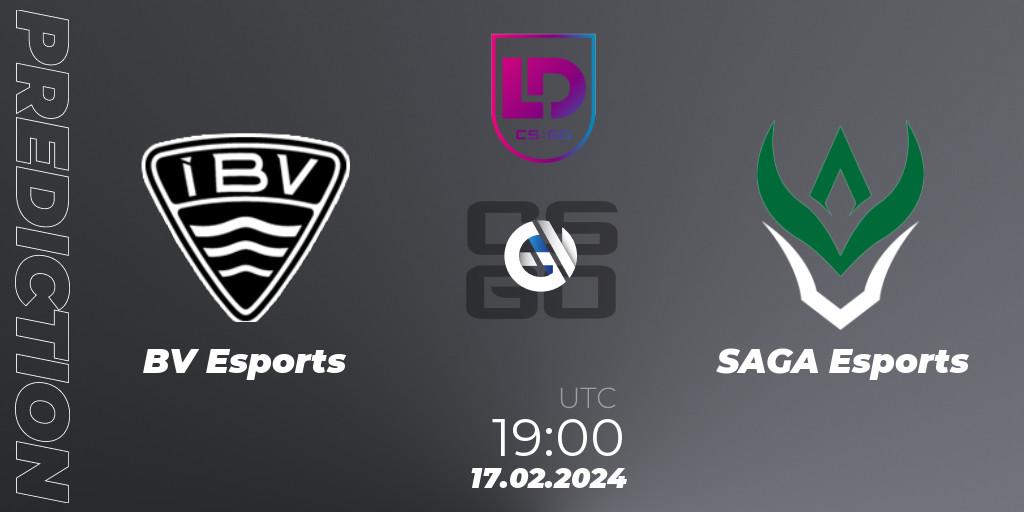 Pronóstico ÍBV Esports - SAGA Esports. 17.02.24, CS2 (CS:GO), Icelandic Esports League Season 8: Regular Season