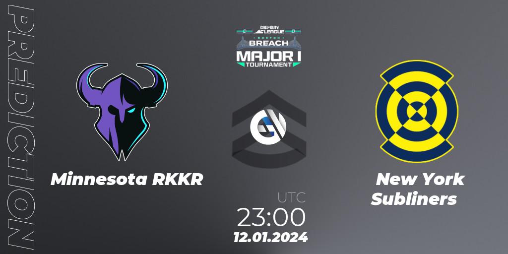 Pronóstico Minnesota RØKKR - New York Subliners. 12.01.2024 at 23:00, Call of Duty, Call of Duty League 2024: Stage 1 Major Qualifiers