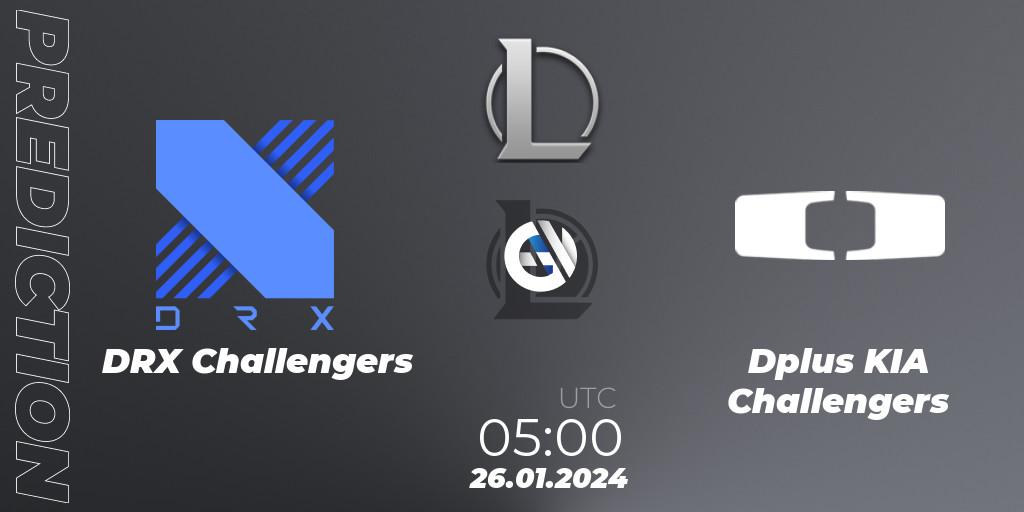 Pronóstico DRX Challengers - Dplus KIA Challengers. 26.01.2024 at 05:00, LoL, LCK Challengers League 2024 Spring - Group Stage