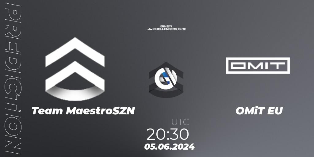Pronóstico Team MaestroSZN - OMiT EU. 05.06.2024 at 19:30, Call of Duty, Call of Duty Challengers 2024 - Elite 3: EU