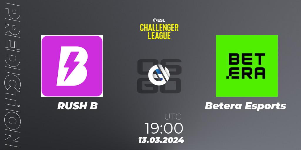 Pronóstico RUSH B - Betera Esports. 13.03.24, CS2 (CS:GO), ESL Challenger League Season 47: Europe
