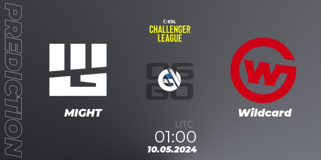Pronóstico MIGHT - Wildcard. 10.05.2024 at 00:00, Counter-Strike (CS2), ESL Challenger League Season 47: North America