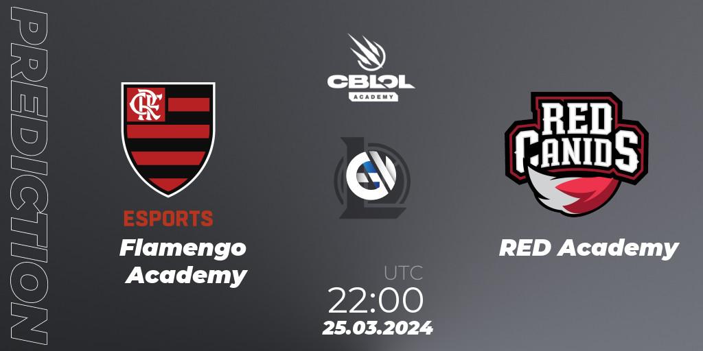 Pronóstico Flamengo Academy - RED Academy. 25.03.24, LoL, CBLOL Academy Split 1 2024