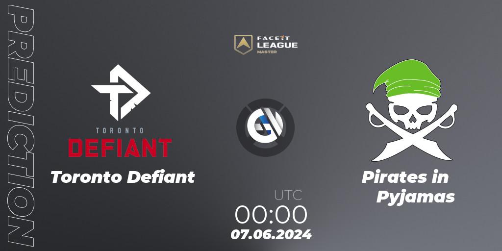 Pronóstico Toronto Defiant - Pirates in Pyjamas. 09.06.2024 at 00:00, Overwatch, FACEIT League Season 1 - NA Master Road to EWC