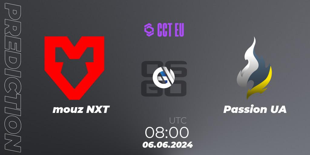 Pronóstico mouz NXT - Passion UA. 06.06.2024 at 08:00, Counter-Strike (CS2), CCT Season 2 Europe Series 5