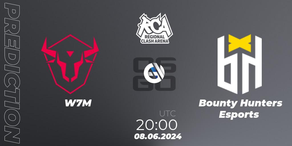 Pronóstico W7M - Bounty Hunters Esports. 08.06.2024 at 20:00, Counter-Strike (CS2), Regional Clash Arena South America