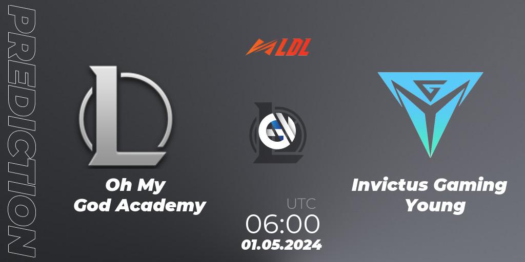 Pronóstico Oh My God Academy - Invictus Gaming Young. 01.05.24, LoL, LDL 2024 - Stage 2