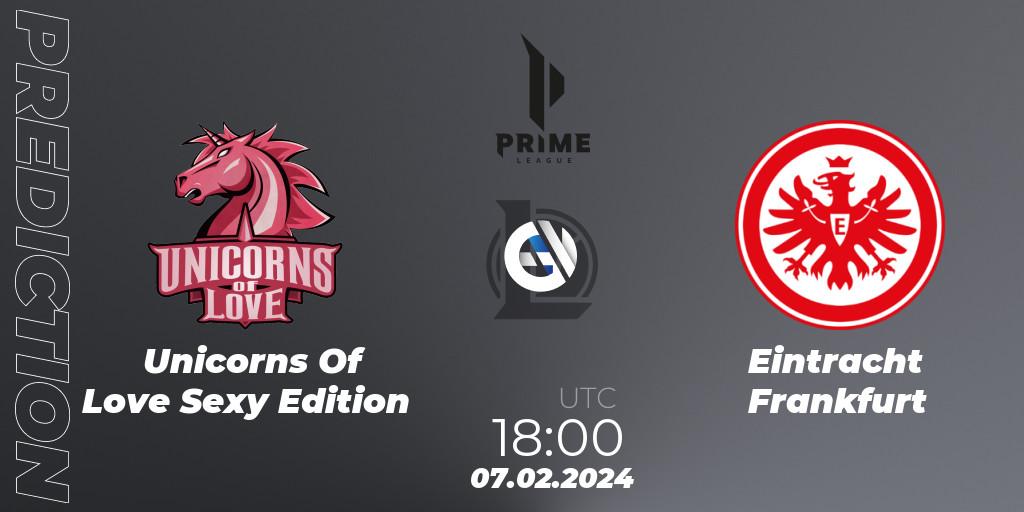 Pronóstico Unicorns Of Love Sexy Edition - Eintracht Frankfurt. 07.02.24, LoL, Prime League Spring 2024 - Group Stage