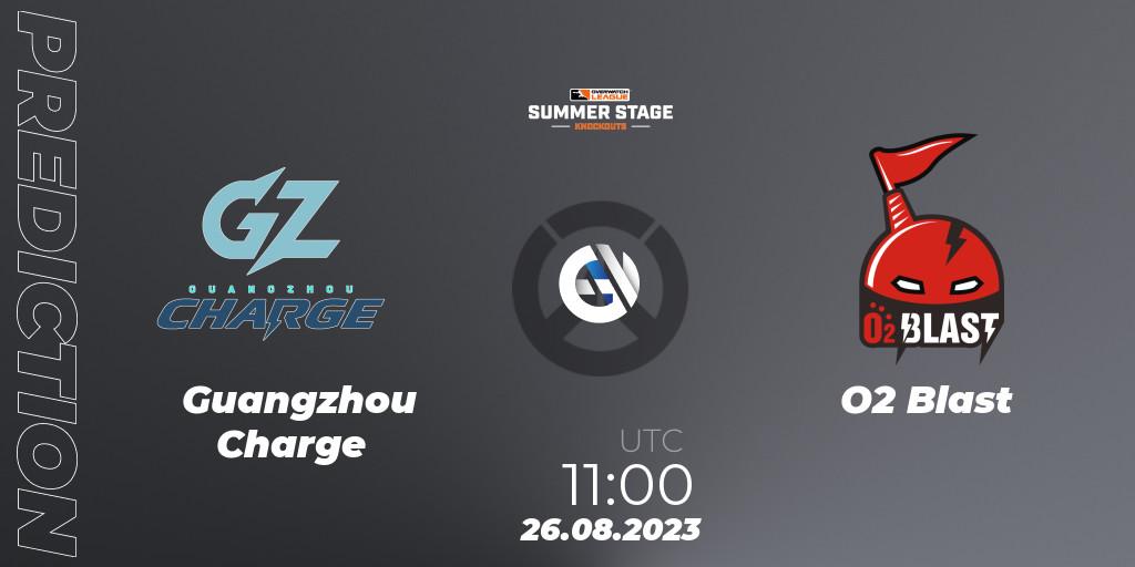 Pronóstico Guangzhou Charge - O2 Blast. 26.08.23, Overwatch, Overwatch League 2023 - Summer Stage Knockouts
