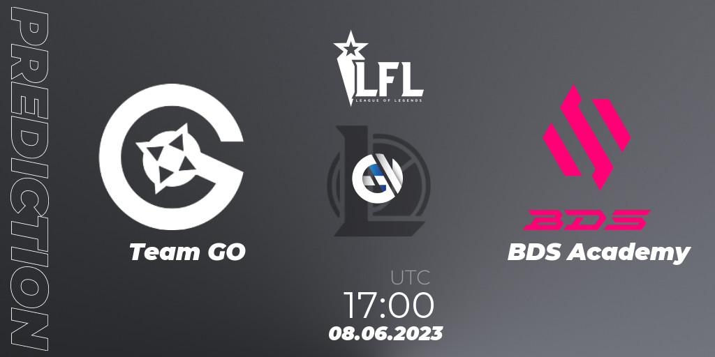 Pronóstico Team GO - BDS Academy. 08.06.23, LoL, LFL Summer 2023 - Group Stage