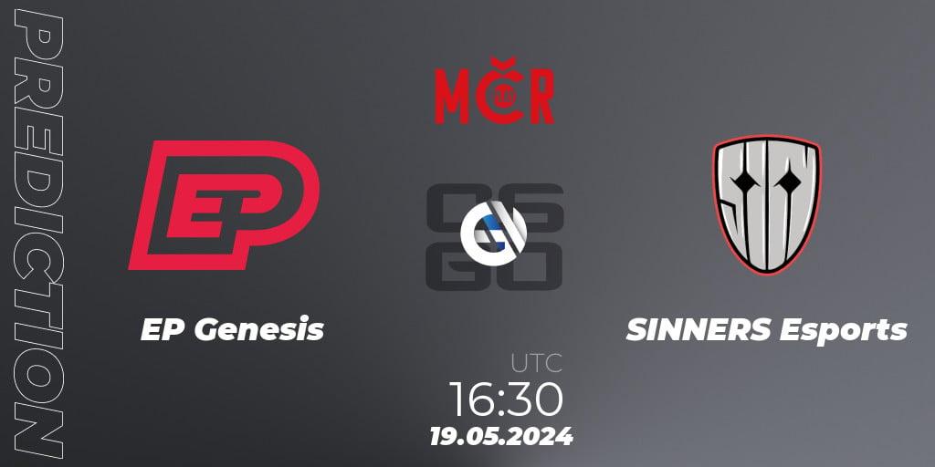 Pronóstico EP Genesis - SINNERS Esports. 19.05.2024 at 16:30, Counter-Strike (CS2), Tipsport Cup Spring 2024: Online Stage