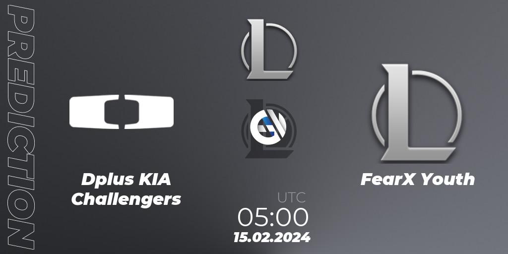 Pronóstico Dplus KIA Challengers - FearX Youth. 15.02.2024 at 05:00, LoL, LCK Challengers League 2024 Spring - Group Stage