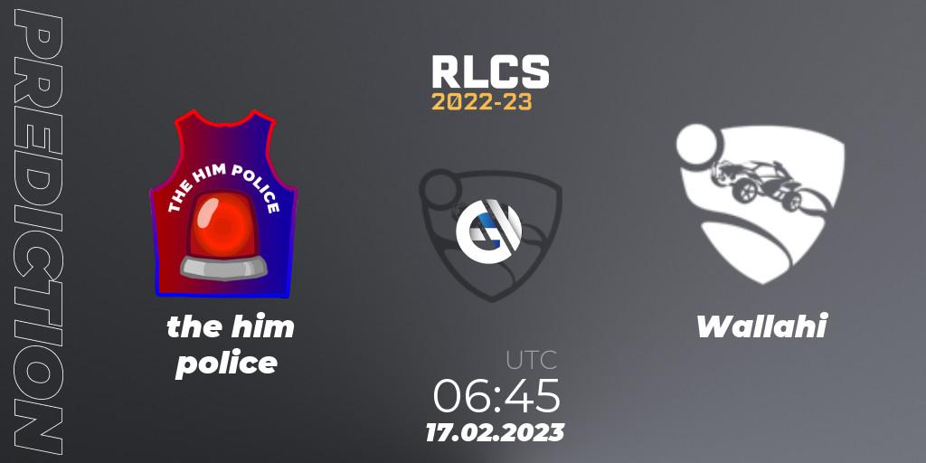 Pronóstico the him police - Wallahi. 17.02.2023 at 06:45, Rocket League, RLCS 2022-23 - Winter: Oceania Regional 2 - Winter Cup