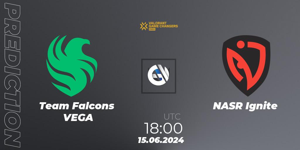 Pronóstico Team Falcons VEGA - NASR Ignite. 15.06.2024 at 18:00, VALORANT, VCT 2024: Game Changers EMEA Stage 2