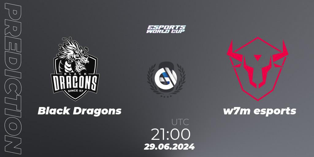 Pronóstico Black Dragons - w7m esports. 30.06.2024 at 00:30, Rainbow Six, Esports World Cup 2024: Brazil CQ