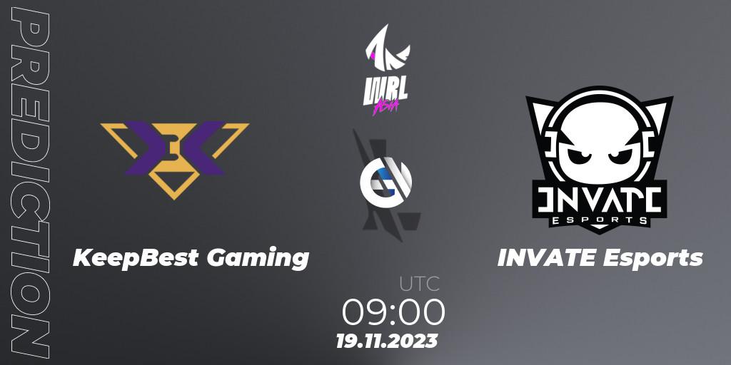 Pronóstico KeepBest Gaming - INVATE Esports. 19.11.23, Wild Rift, WRL Asia 2023 - Season 2 - Regular Season